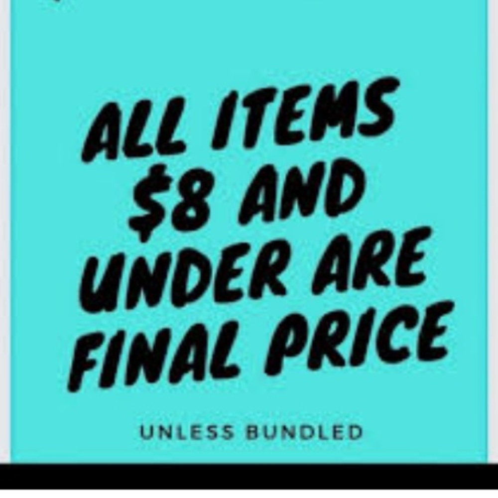 EVERYTHING UNDER $8